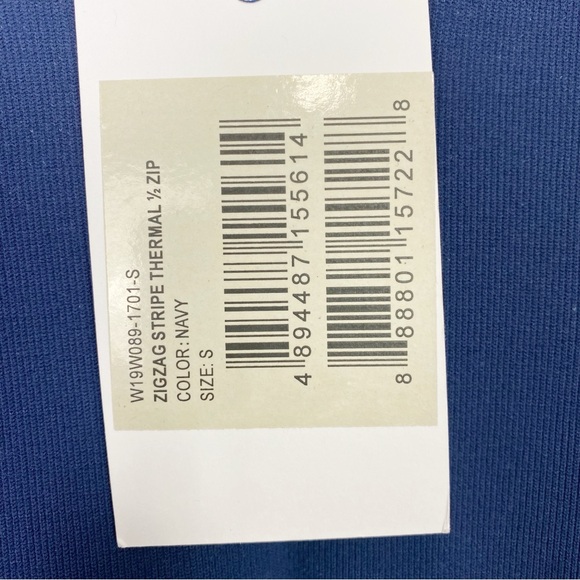 Perfect Moment Knit Thermal Top Zig Zag Half Zip Quarter Zip - Picture 6 of 6